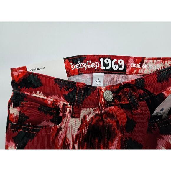 4 Pair Gap Girl's Size 5 Floral Printed Jeans - Picture 9 of 13